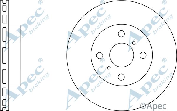 APEC BRAKING stabdžių diskas DSK2646